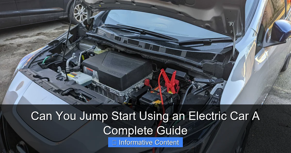 Can You Jump Start Using an Electric Car A Complete Guide