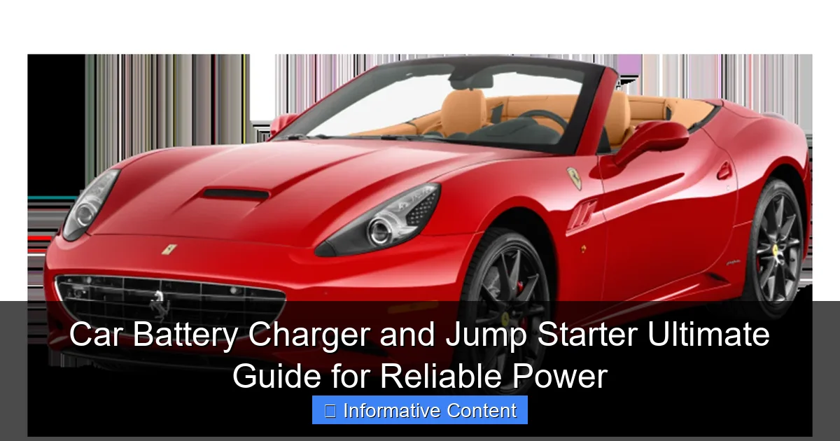 Car Battery Charger and Jump Starter Ultimate Guide for Reliable Power