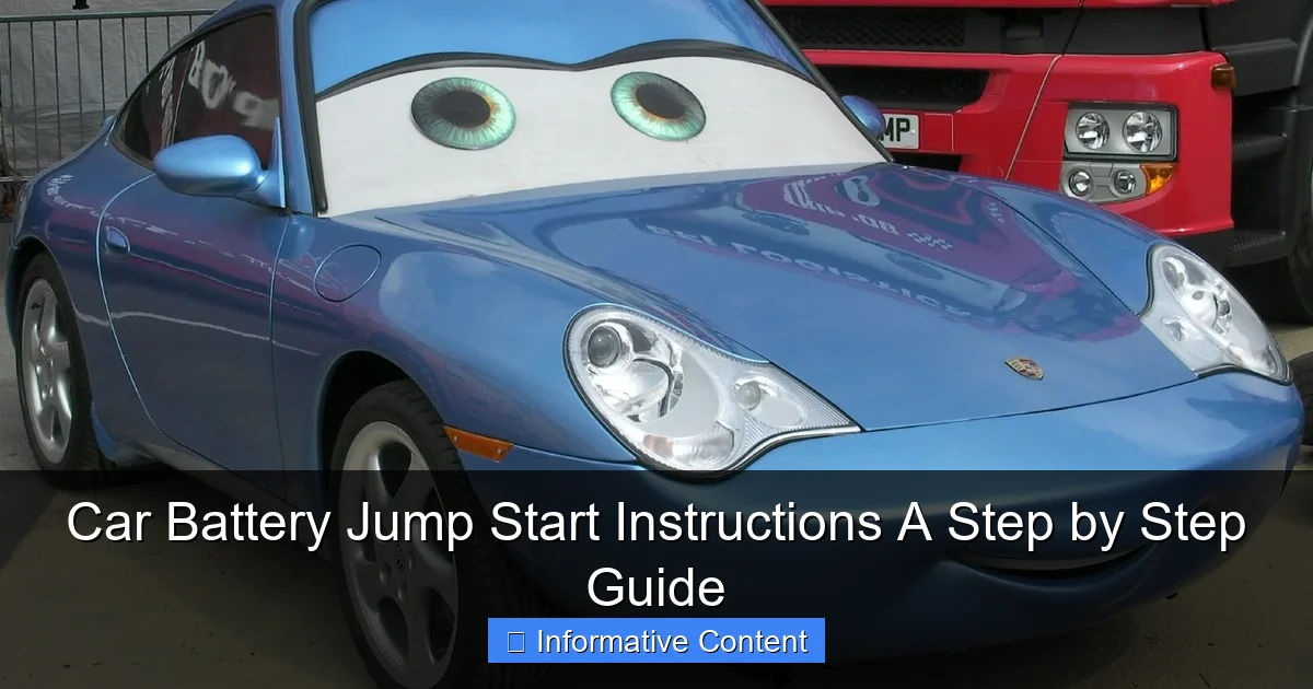 Car Battery Jump Start Instructions A Step by Step Guide