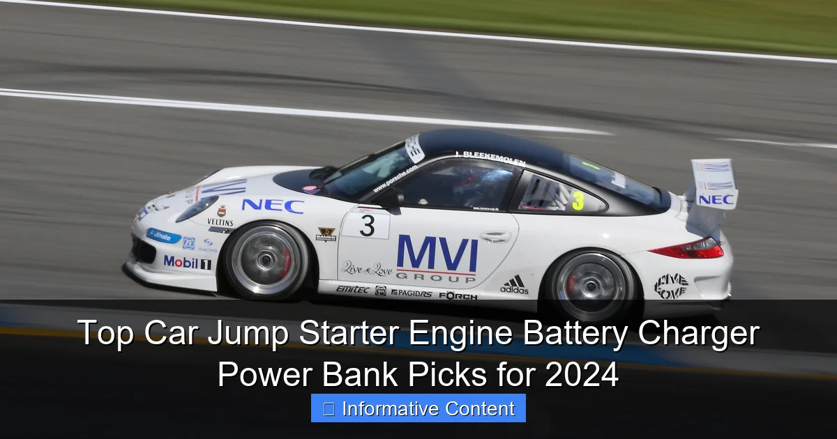 Top Car Jump Starter Engine Battery Charger Power Bank Picks for 2024