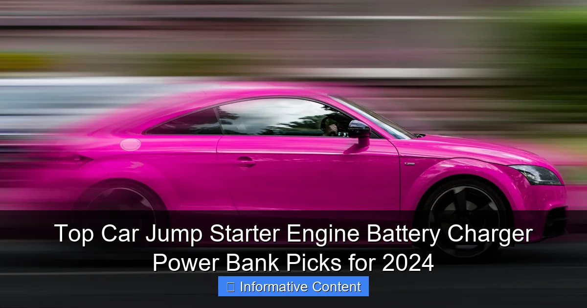 Top Car Jump Starter Engine Battery Charger Power Bank Picks for 2024