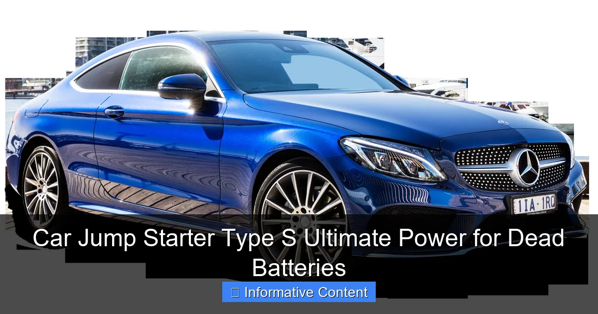 Car Jump Starter Type S Ultimate Power for Dead Batteries
