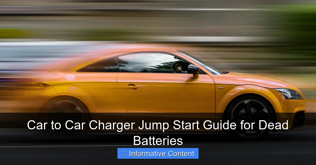 Car to Car Charger Jump Start Guide for Dead Batteries