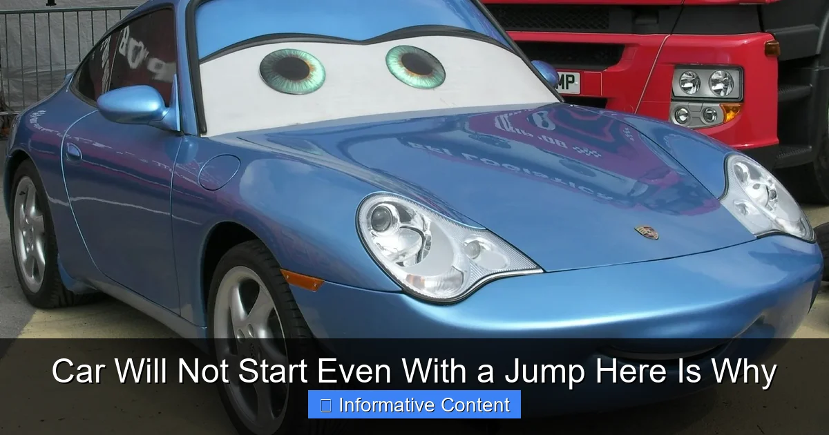 Car Will Not Start Even With a Jump Here Is Why