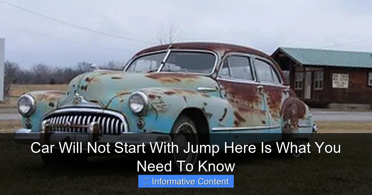 Car Will Not Start With Jump Here Is What You Need To Know