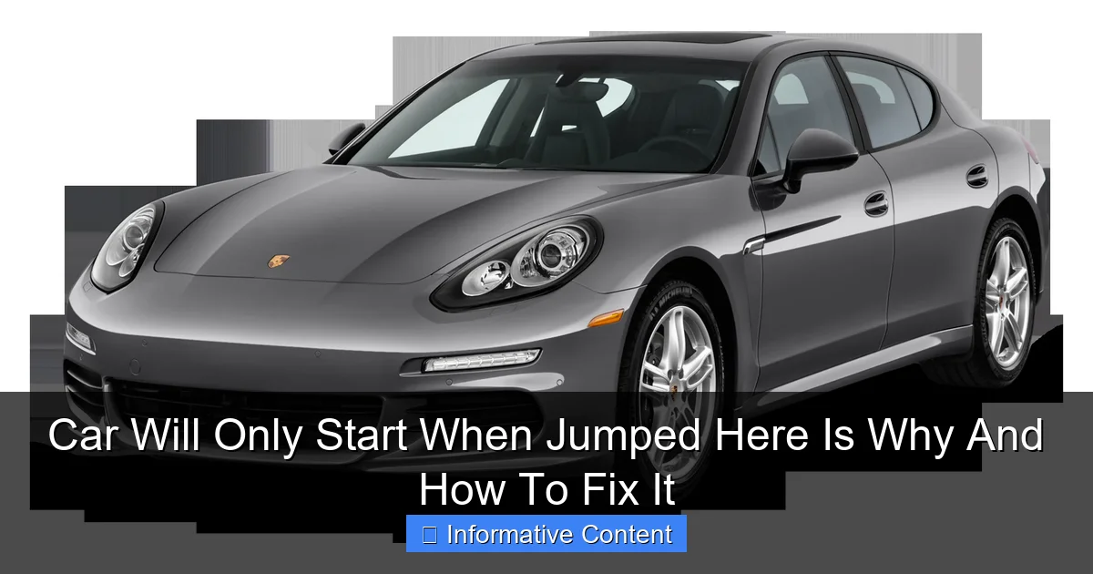 Car Will Only Start When Jumped Here Is Why And How To Fix It