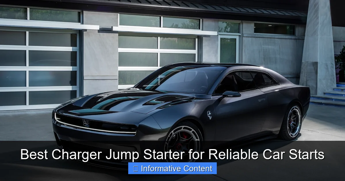 Best Charger Jump Starter for Reliable Car Starts