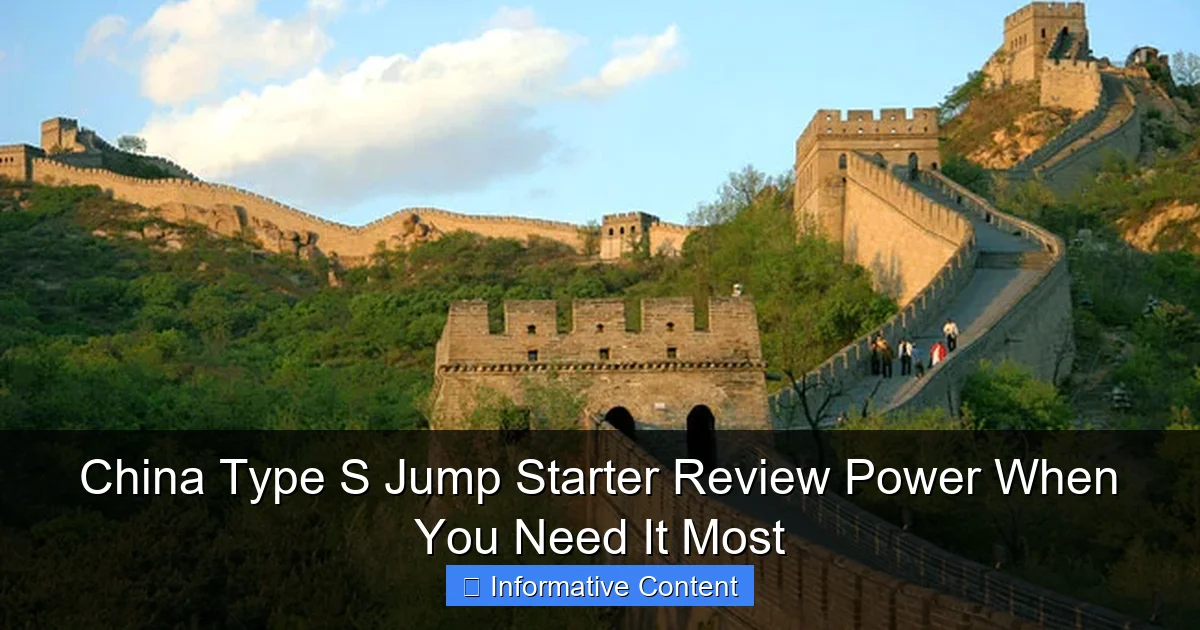 China Type S Jump Starter Review Power When You Need It Most