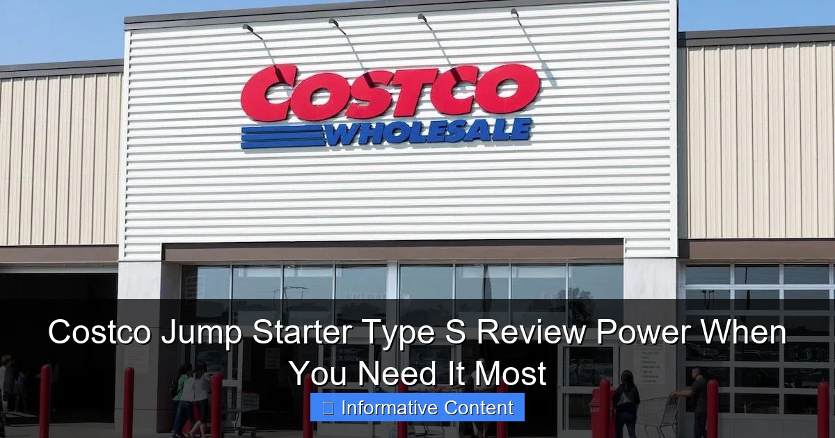 Costco Jump Starter Type S Review Power When You Need It Most