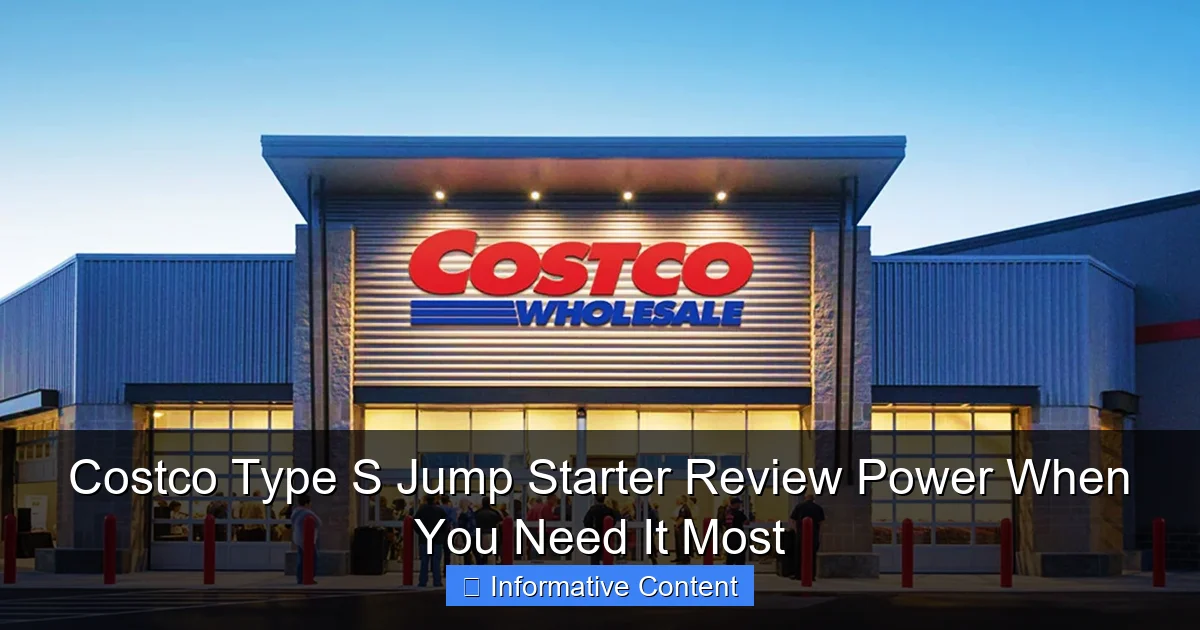 Costco Type S Jump Starter Review Power When You Need It Most