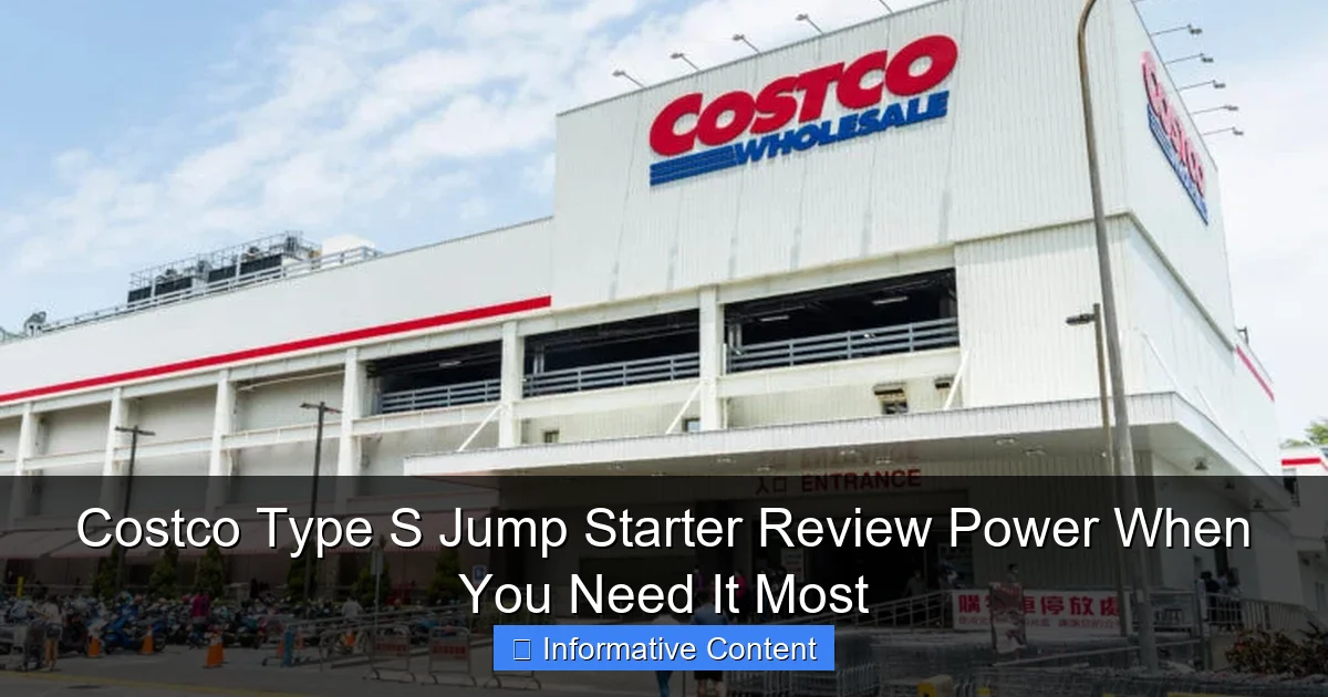 Costco Type S Jump Starter Review Power When You Need It Most