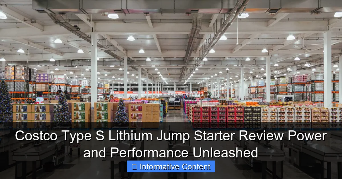 Costco Type S Lithium Jump Starter Review Power and Performance Unleashed