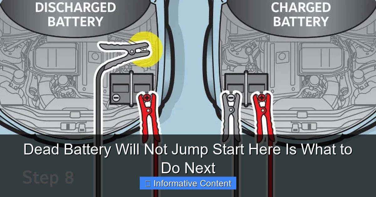 Dead Battery Will Not Jump Start Here Is What to Do Next