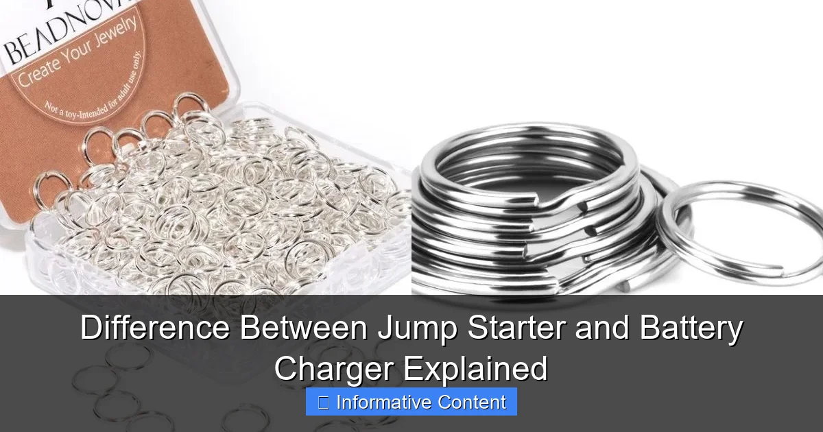 Difference Between Jump Starter and Battery Charger Explained