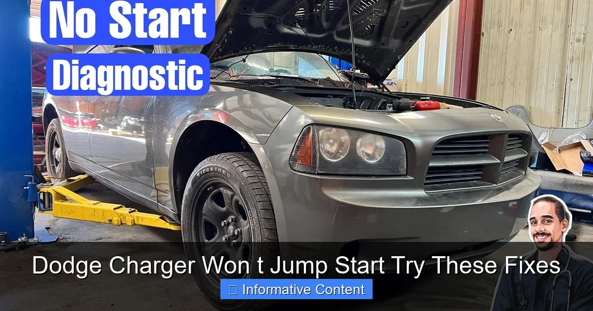 Dodge Charger Won t Jump Start Try These Fixes