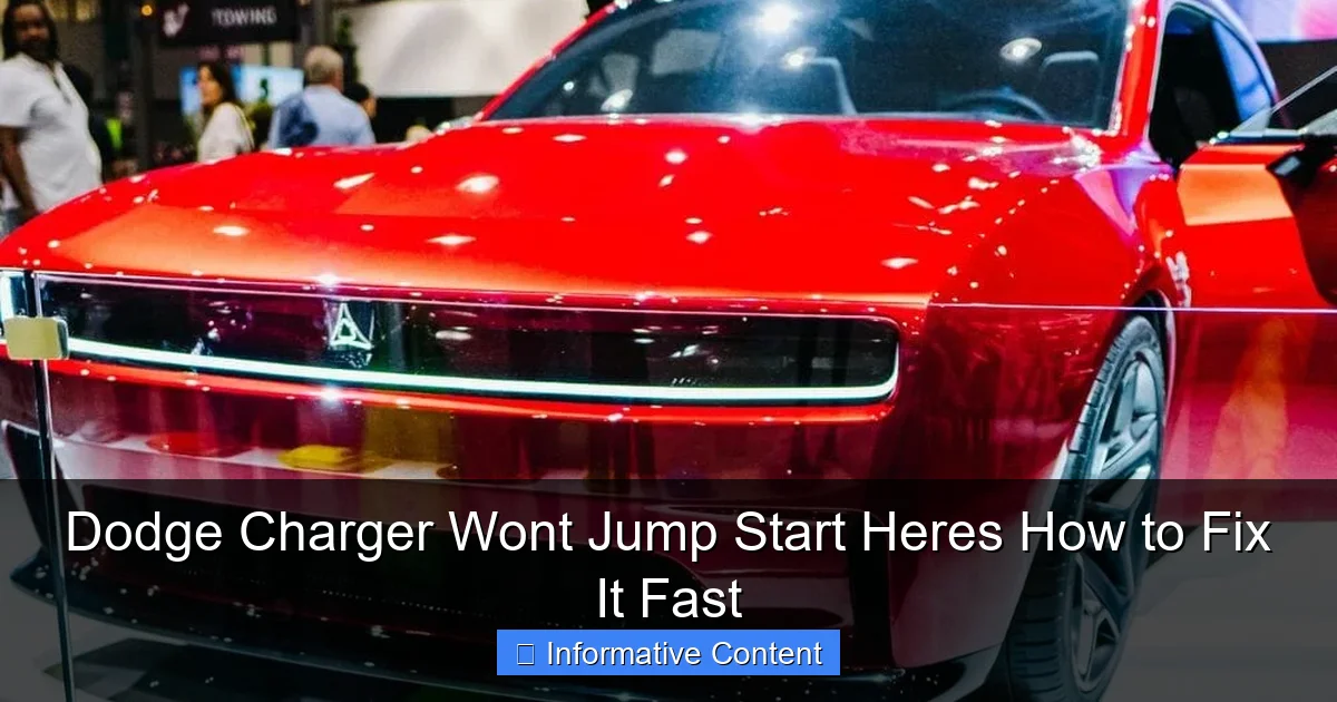 Dodge Charger Wont Jump Start Heres How to Fix It Fast