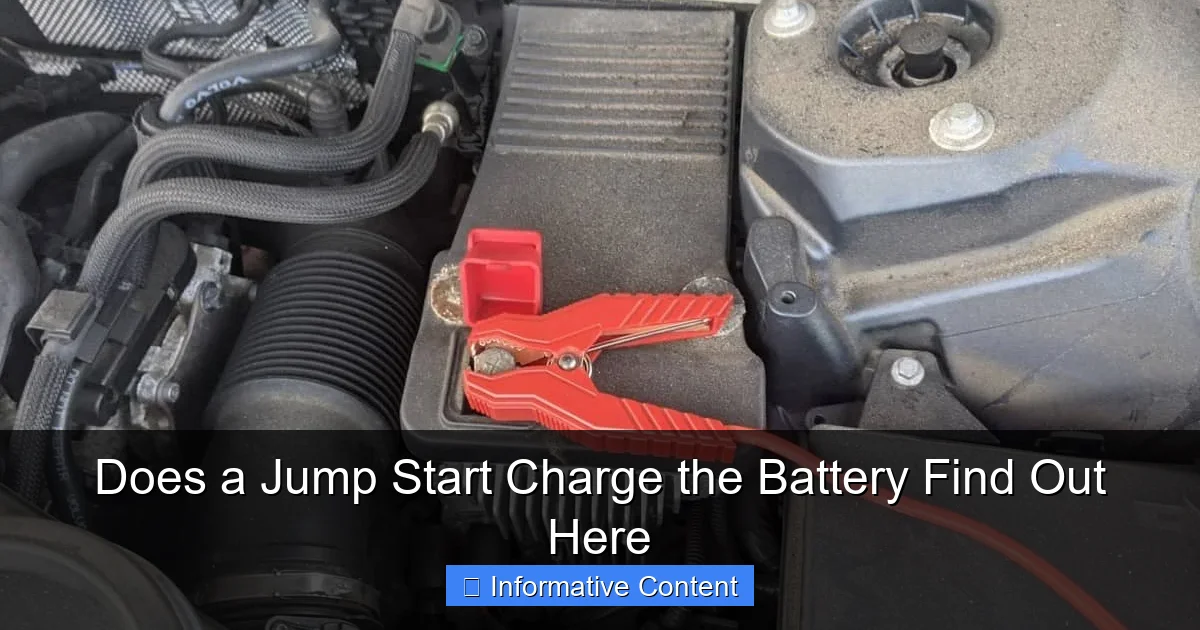 Does a Jump Start Charge the Battery Find Out Here