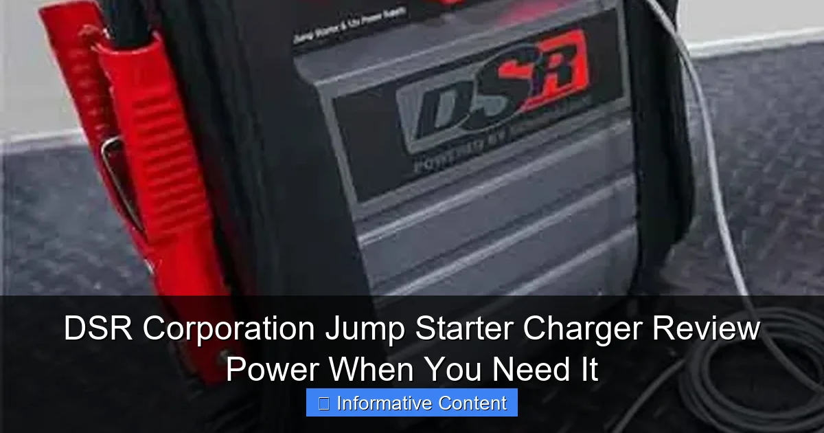 DSR Corporation Jump Starter Charger Review Power When You Need It