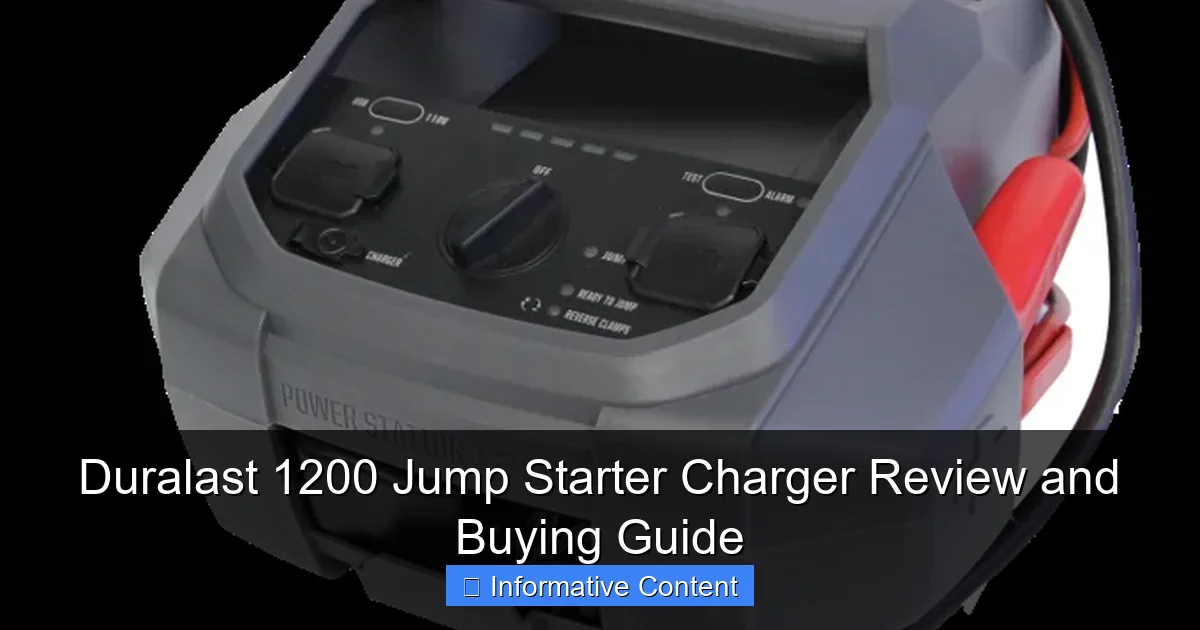 Duralast 1200 Jump Starter Charger Review and Buying Guide
