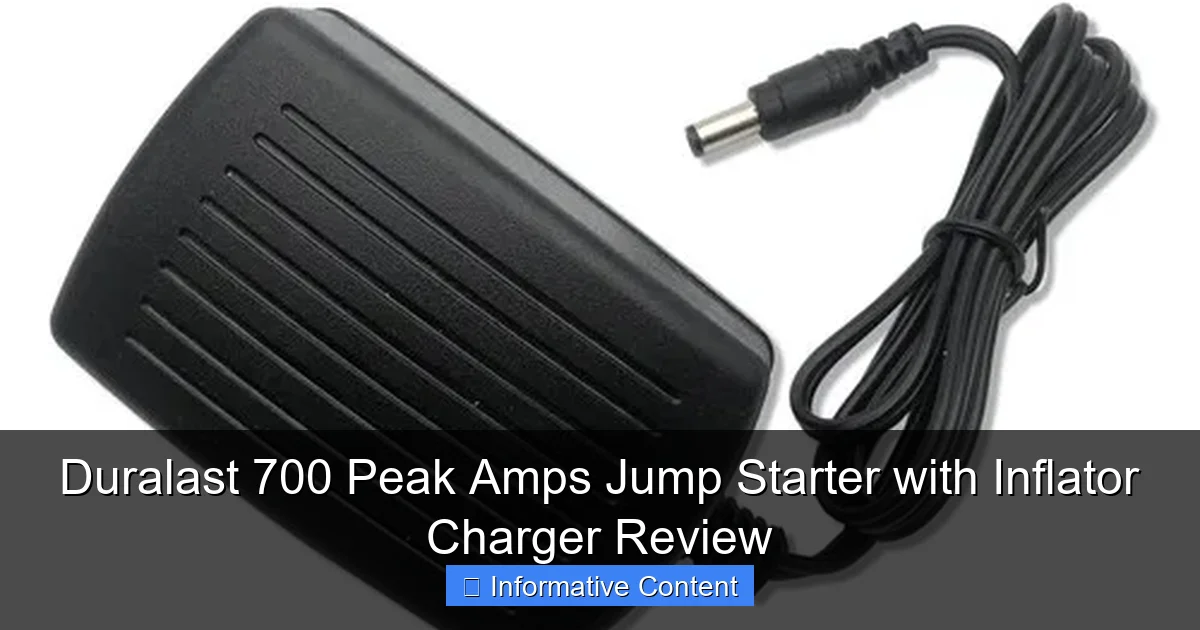 Duralast 700 Peak Amps Jump Starter with Inflator Charger Review