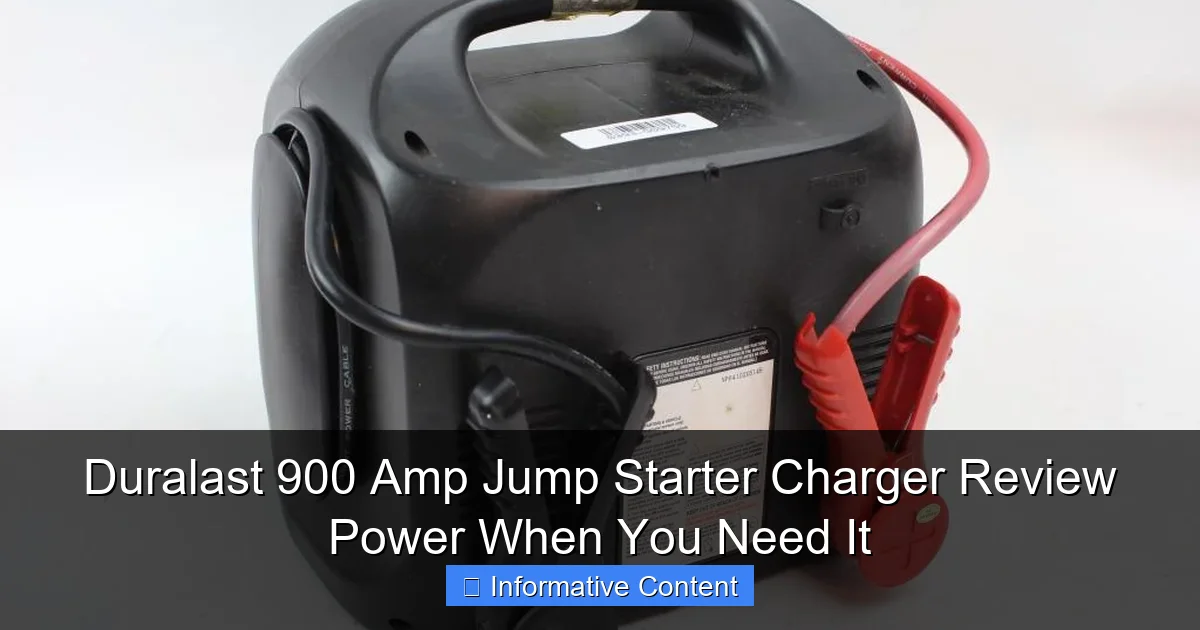 Duralast 900 Amp Jump Starter Charger Review Power When You Need It