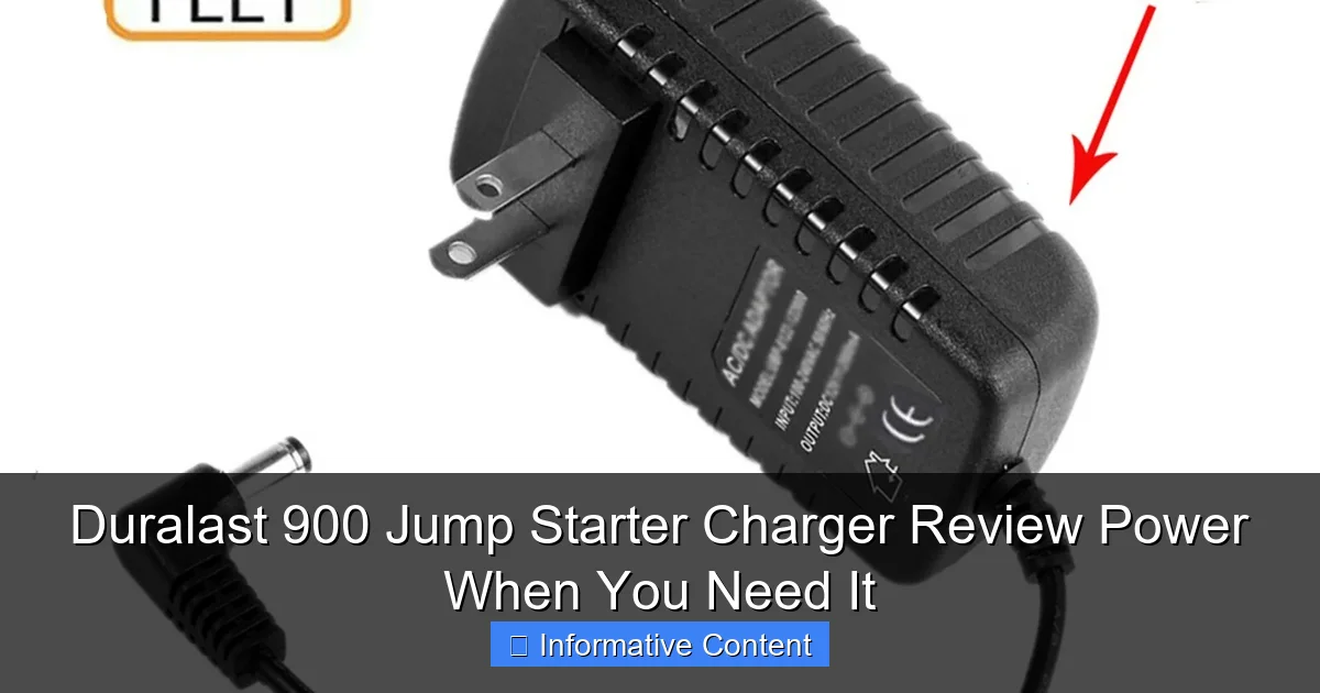 Duralast 900 Jump Starter Charger Review Power When You Need It