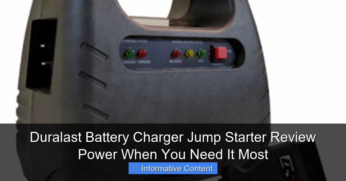 Duralast Battery Charger Jump Starter Review Power When You Need It Most