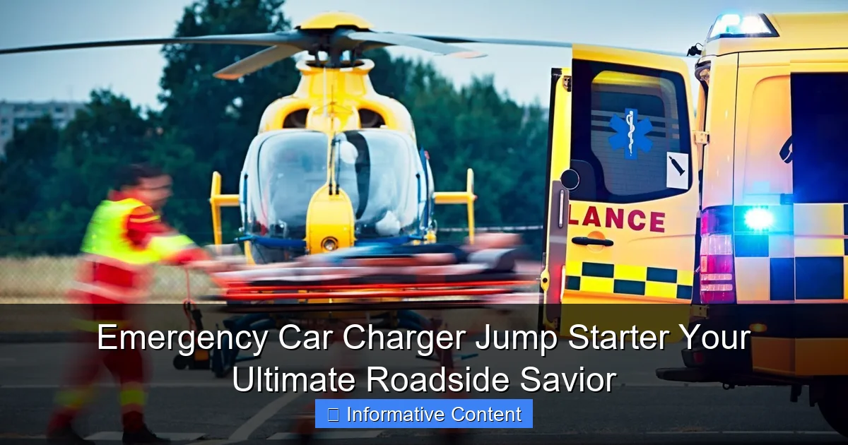 Emergency Car Charger Jump Starter Your Ultimate Roadside Savior