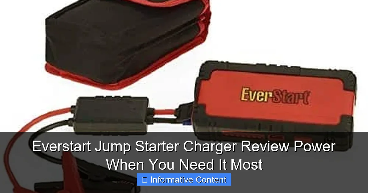 Everstart Jump Starter Charger Review Power When You Need It Most