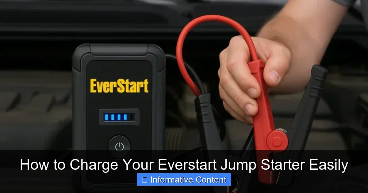 How to Charge Your Everstart Jump Starter Easily