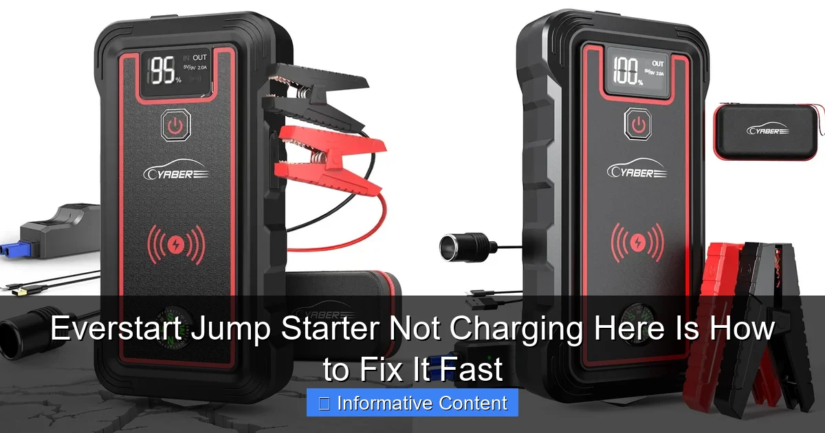 Everstart Jump Starter Not Charging Here Is How to Fix It Fast
