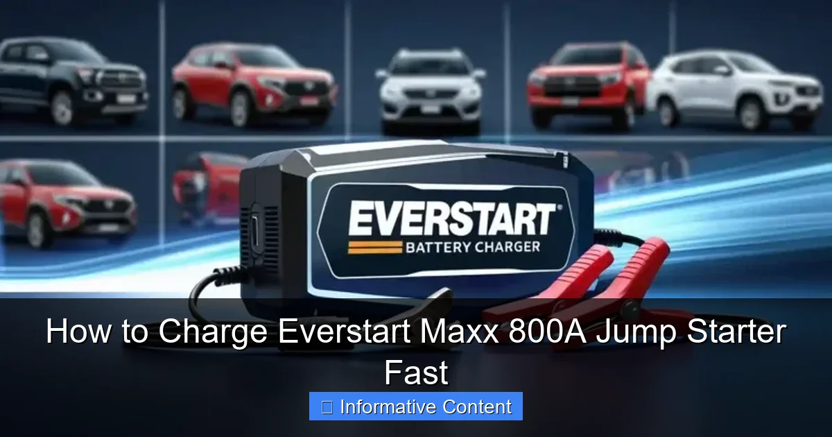 How to Charge Everstart Maxx 800A Jump Starter Fast