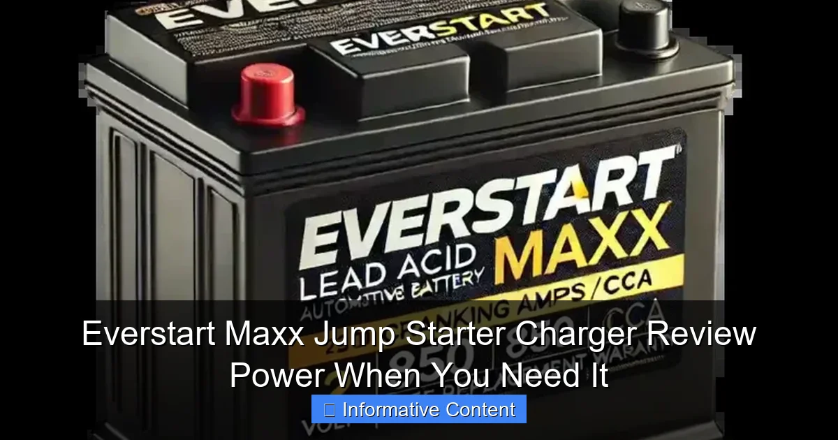 Everstart Maxx Jump Starter Charger Review Power When You Need It