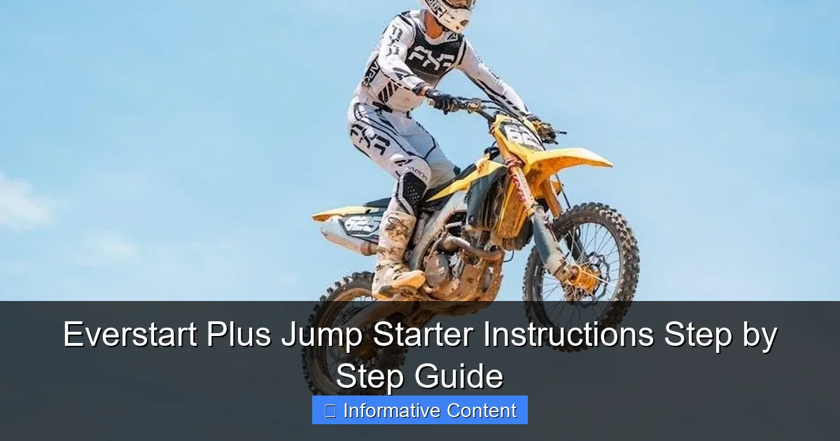 Everstart Plus Jump Starter Instructions Step by Step Guide