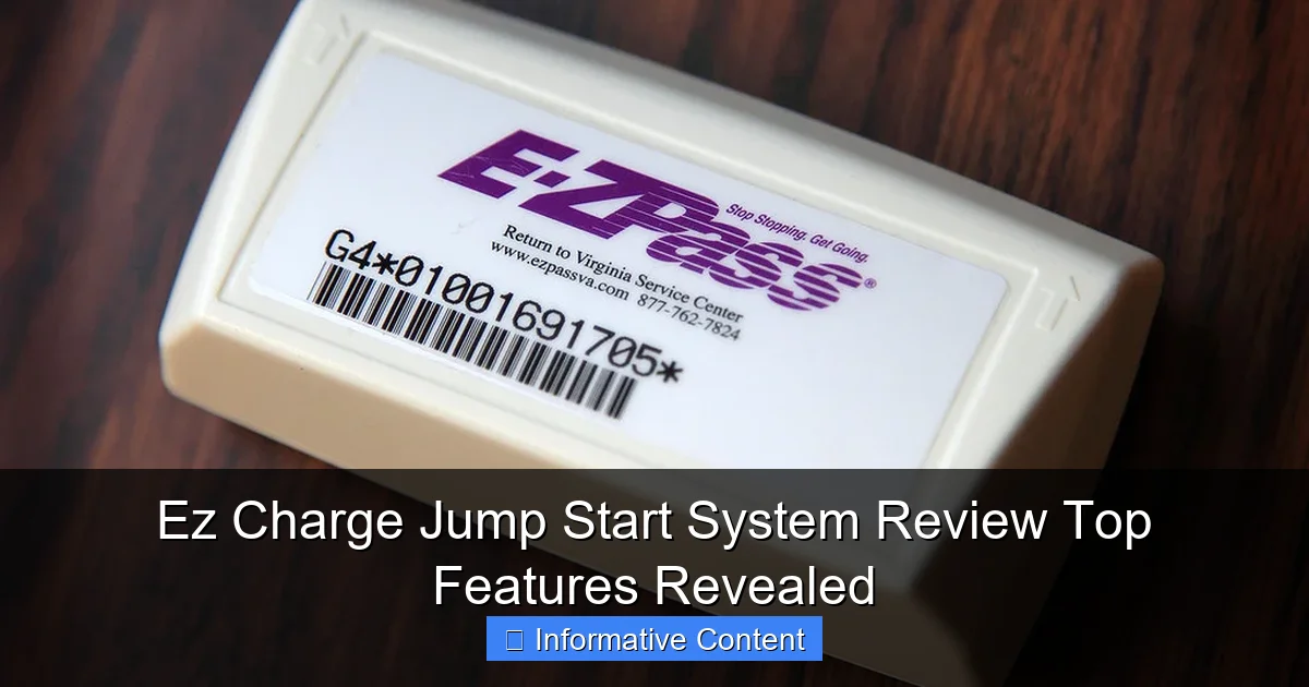 Ez Charge Jump Start System Review Top Features Revealed