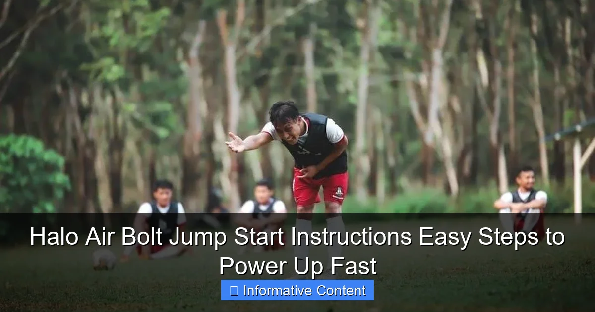 Halo Air Bolt Jump Start Instructions Easy Steps to Power Up Fast