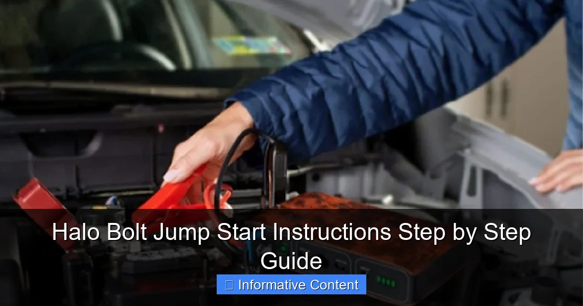 Halo Bolt Jump Start Instructions Step by Step Guide