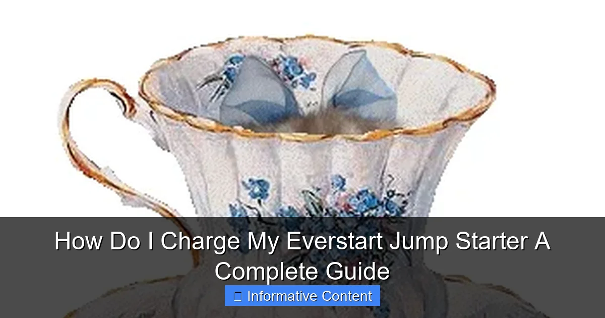 How Do I Charge My Everstart Jump Starter A Complete Guide
