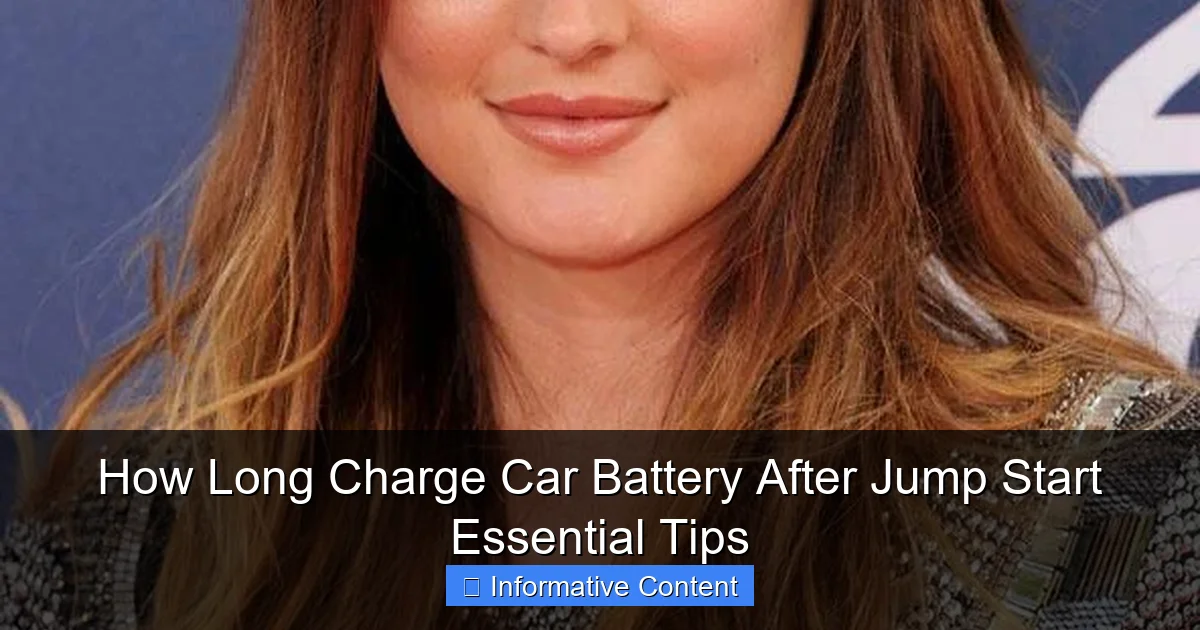 How Long Charge Car Battery After Jump Start Essential Tips