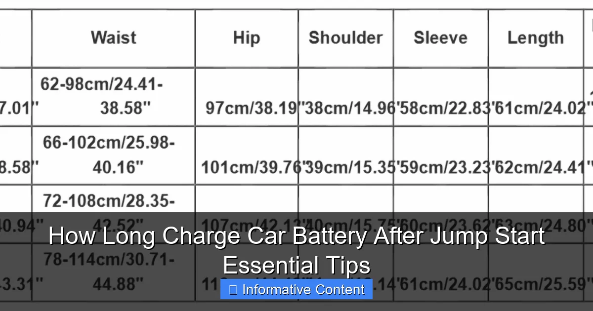 How Long Charge Car Battery After Jump Start Essential Tips