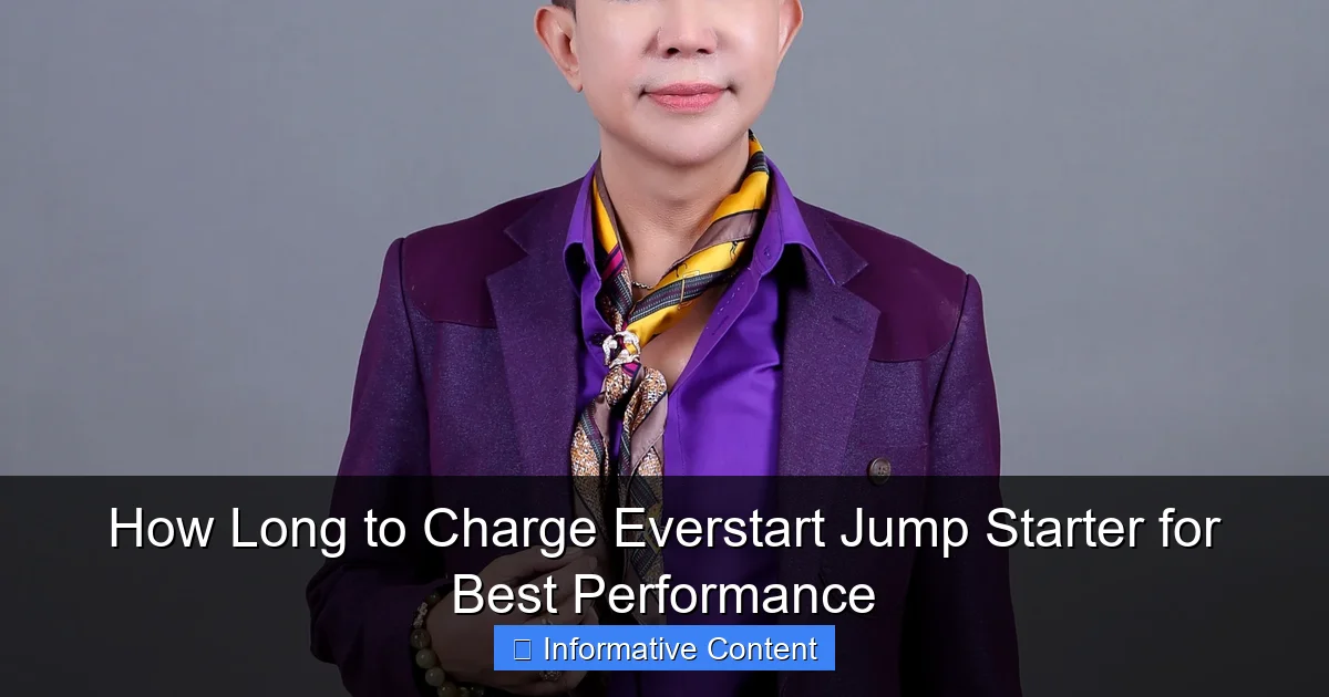 How Long to Charge Everstart Jump Starter for Best Performance