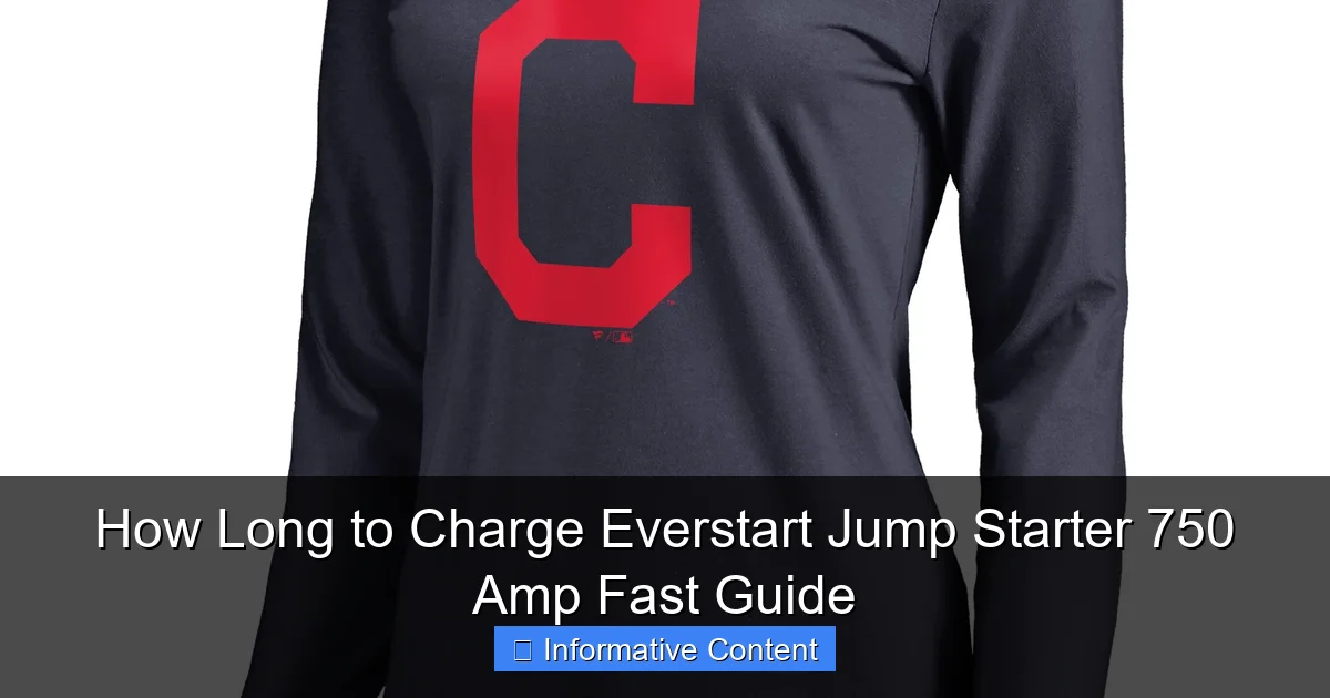How Long to Charge Everstart Jump Starter 750 Amp Fast Guide