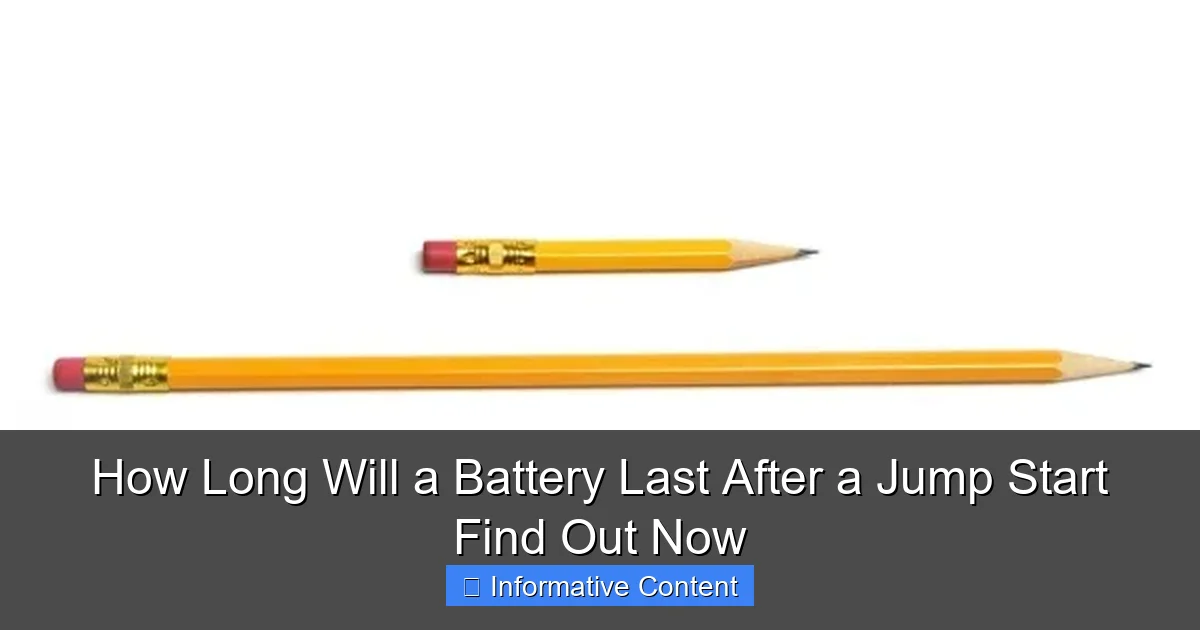How Long Will a Battery Last After a Jump Start Find Out Now