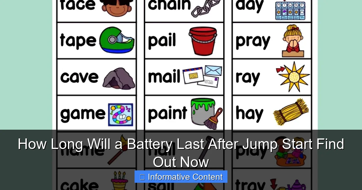 How Long Will a Battery Last After Jump Start Find Out Now