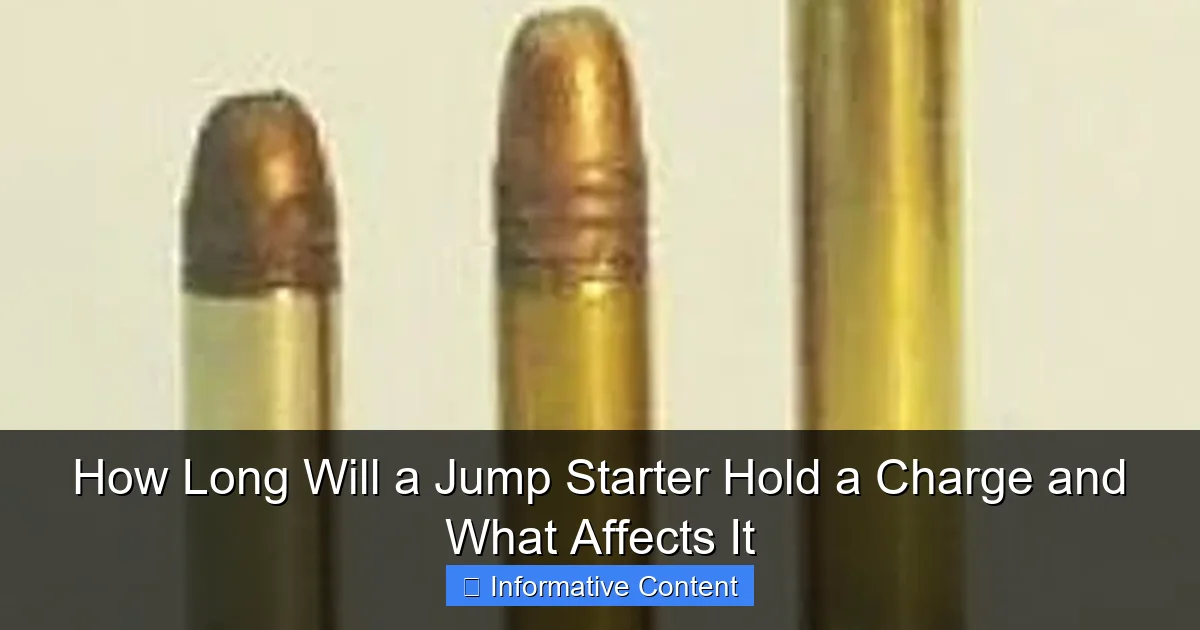 How Long Will a Jump Starter Hold a Charge and What Affects It