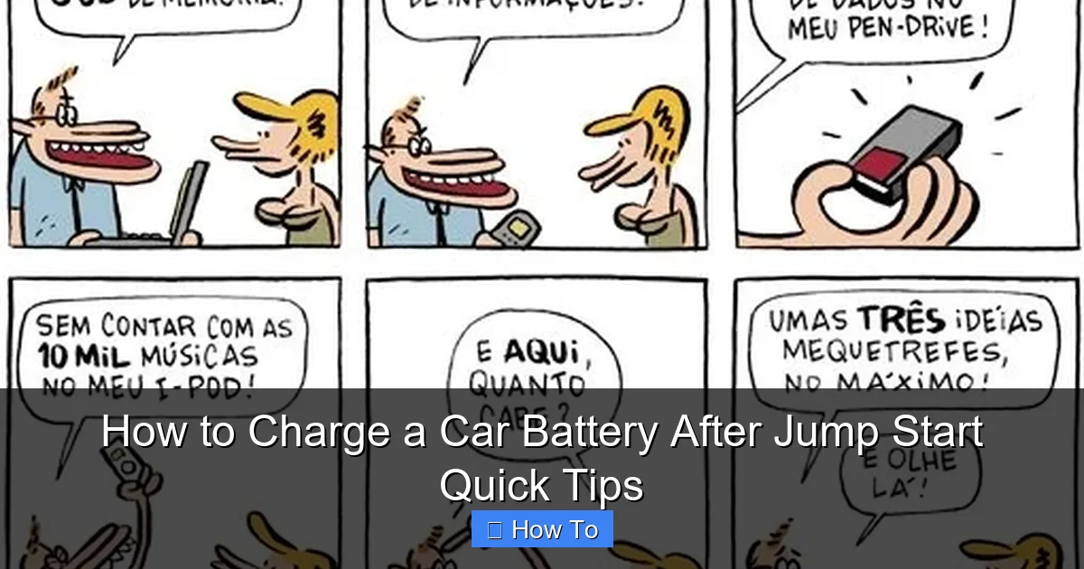 How to Charge a Car Battery After Jump Start Quick Tips
