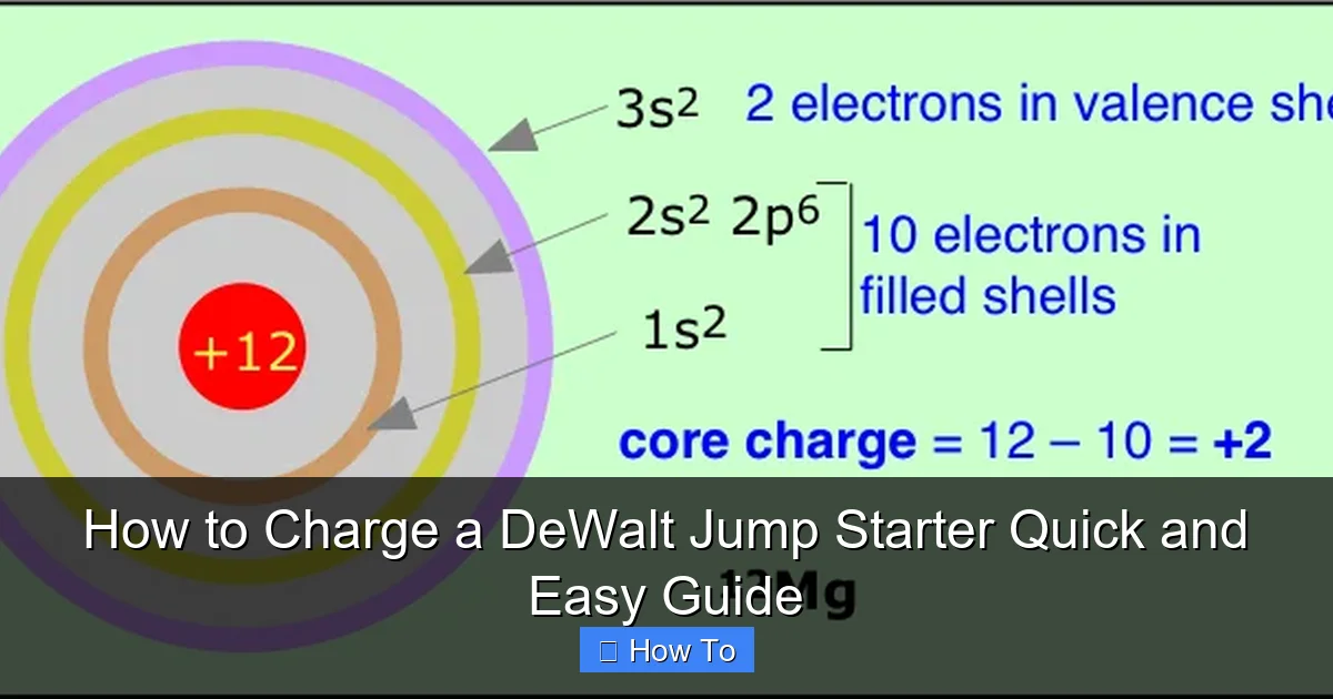 How to Charge a DeWalt Jump Starter Quick and Easy Guide