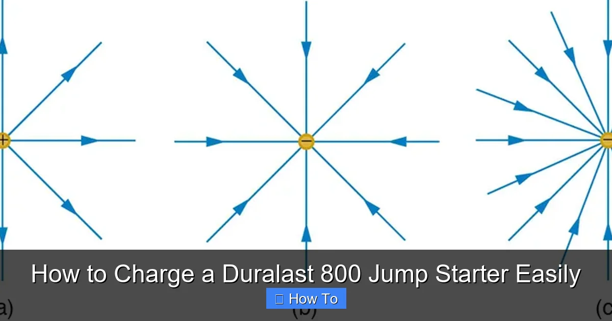 How to Charge a Duralast 800 Jump Starter Easily