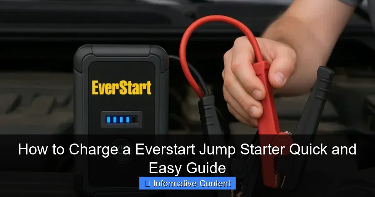 How to Charge a Everstart Jump Starter Quick and Easy Guide
