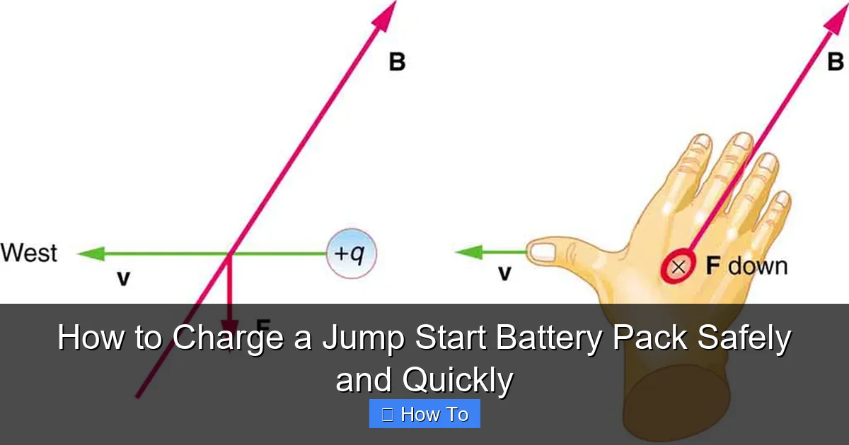 How to Charge a Jump Start Battery Pack Safely and Quickly
